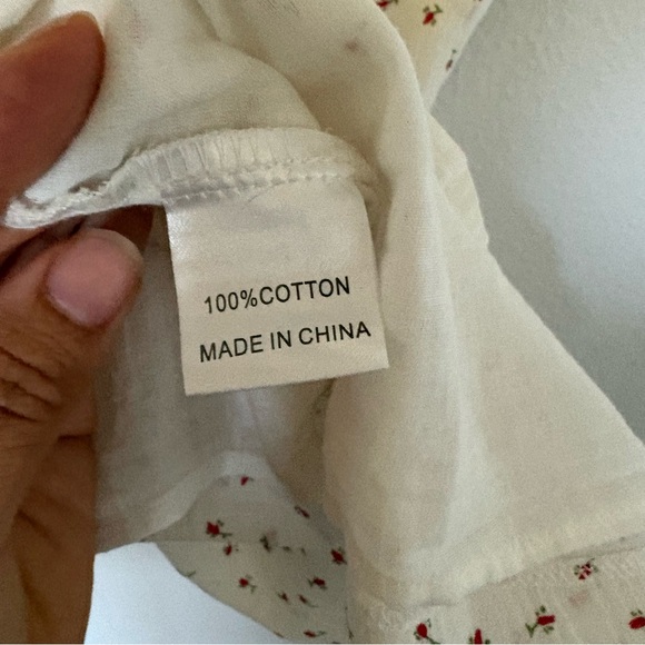 Princess Polly Natalina White Rose Floral Mini Dress Sundress Summer Size 4 - Picture 13 of 13